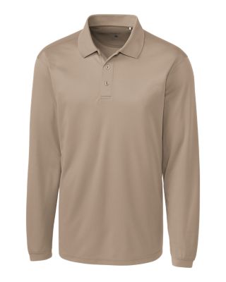 Clique Ice Pique Mens Long Sleeve Tech Polo