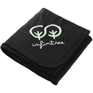 100% Recycled PET Fleece Blanket with RPET Pouch