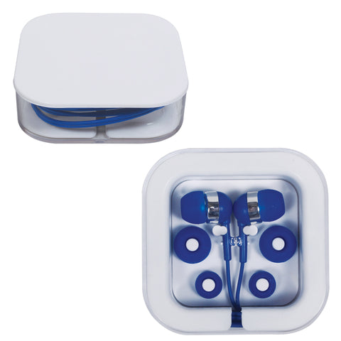 Earbuds in Square Case