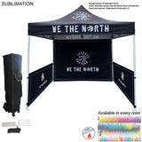Full Tent Package, 10' Sublimated Tent kit, Single sided backwall and 2 Single sided half sidewalls