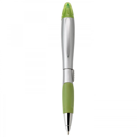 Silver Blossom Ballpoint Penhighlighter