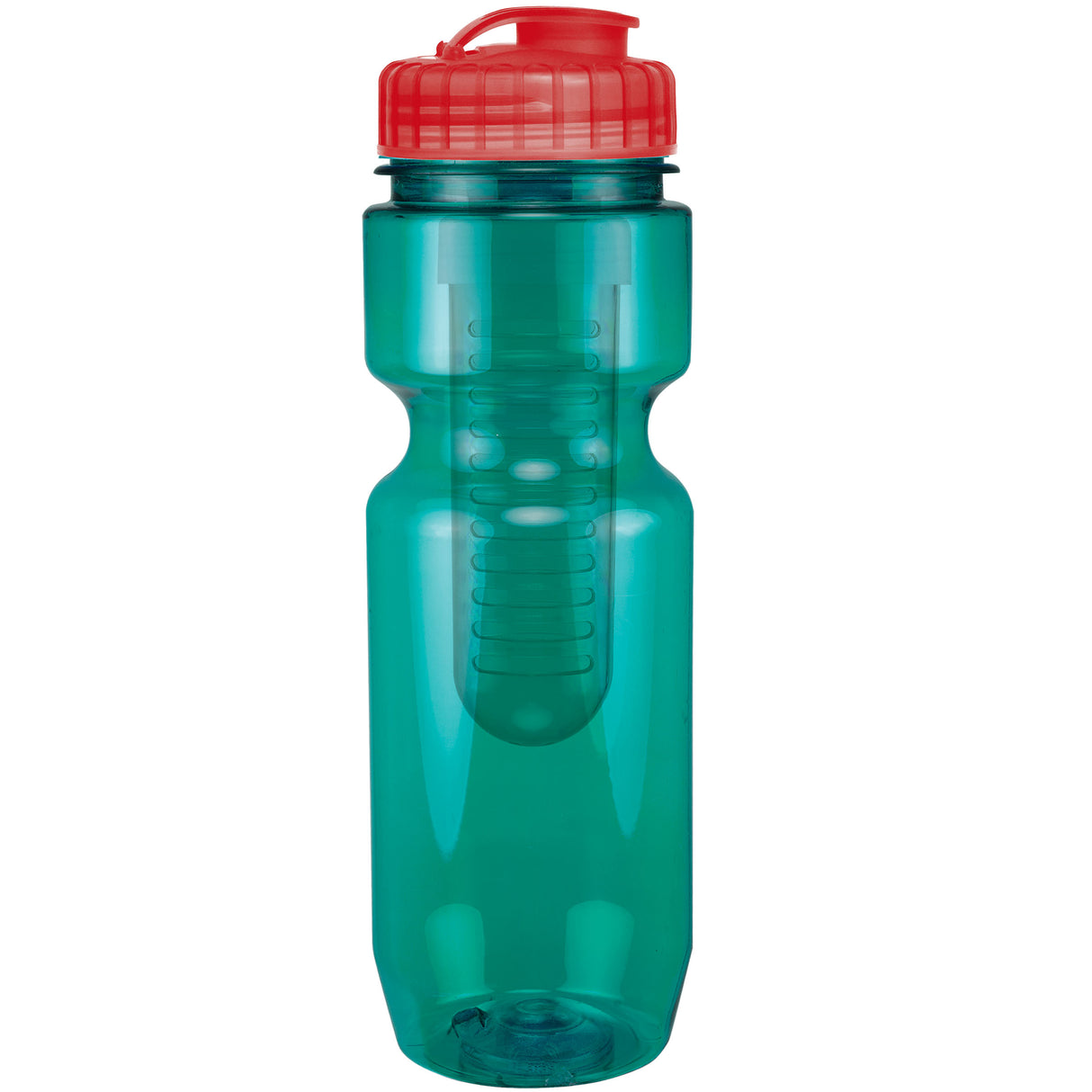 Aqua Blue/Translucent Red Lid