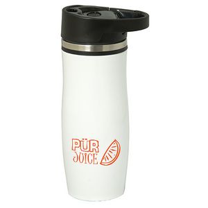 Gistel 450 Ml. (13.5 Fl. Oz.) Stainless Steel Tumbler With Carabiner Lid