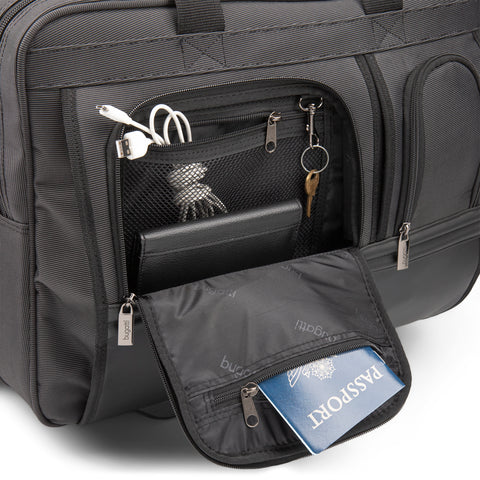 Bugatti Warren Business Case on Wheels w/Bottom Grip Handle