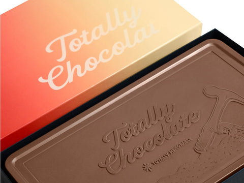 Giant 2lb. Engraved Chocolate Bar with Luxury Custom Packaging