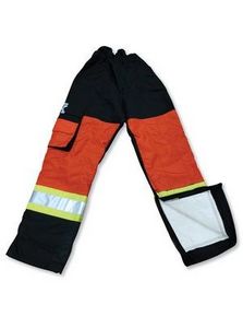 Black Polyester Cotton Chainsaw Safety Pants