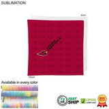 72 Hr Fast Ship - Square Bandana, 22x22, Sublimated Edge to Edge 1 side