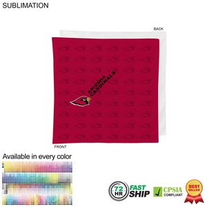 72 Hr Fast Ship - Square Bandana, 22x22, Sublimated Edge to Edge 1 side