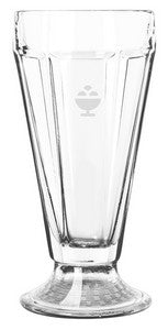Sundae 11.5oz multi-sided footed clear glass