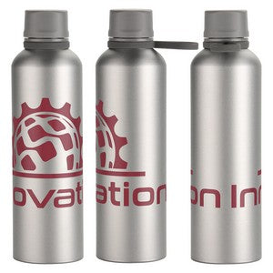 Avento 25 oz Recycled Aluminum Bottle with Silicone Loop