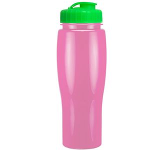 24 Oz. Contour Bottle w/ Flip Top Lid - Solid Colors