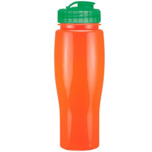 24 Oz. Contour Bottle w/ Flip Top Lid - Solid Colors