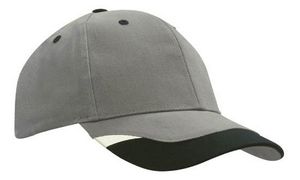 Brushed Heavy Cotton Cap with Peak Inserts
