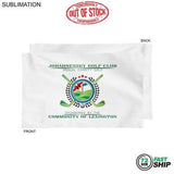 72 Hr Fast Ship - Plush and Soft White Velour Terry Cotton Blend Sport, Sweat Towel, 12x18