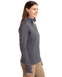Cutter & Buck Traverse Stretch Quarter Zip Womens Pullover