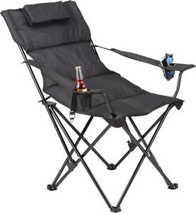 Premium Padded Foldable Outdoor Reclining Camping Chair (400lb Capacity)