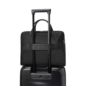 14'' Victoria Signature Black Briefcase w/10