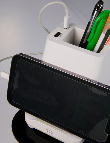 Desk Mate Organizer with Bluetooth Speaker and Charging Hub