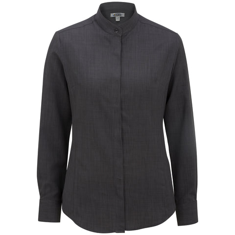 Ladies' Banded Collar Batiste Shirt