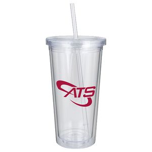 20 Oz. Lakefront Tumbler with Screw On Straw Lid