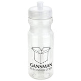 Cycler 24 oz PET Eco-Polyclear™ Bottle with Push-Pull Lid