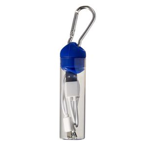 3-in-1 Charger Cable in Carabiner Storage Tube