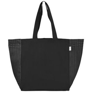 Toronto Recycled Cotton Chevron Tote Bag – 8 oz.