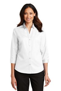 Port Authority® SuperPro™ Ladies 3/4- Sleeve Twill Shirt