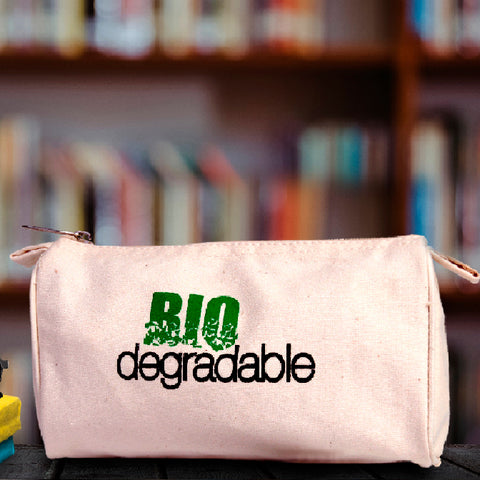 Canvas Pencil Case/ Cosmetic Pouch