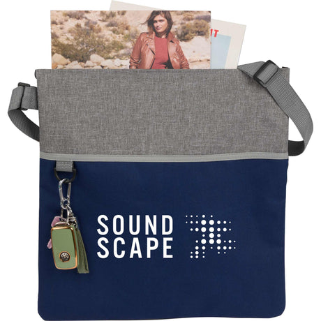 Double Heather rPET Crossbody Tote