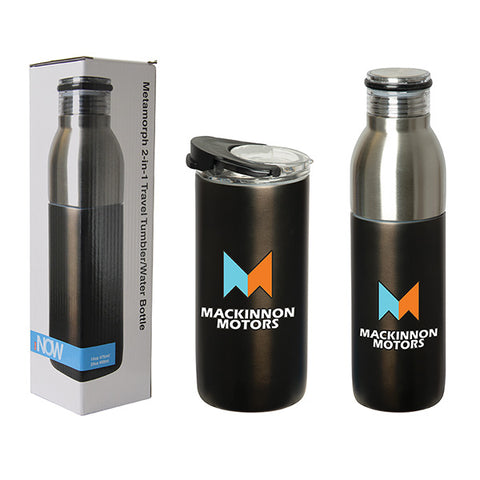 Metamorph 2-In-1 Stainless Steel Travel Tumbler Bottle