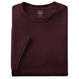 Athletic Maroon Red Blank Folded View
