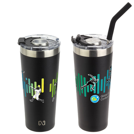 NAYAD® Trouper 22 oz Stainless Double-wall Tumbler with Straw