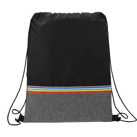Rainbow rPET Drawstring Bag