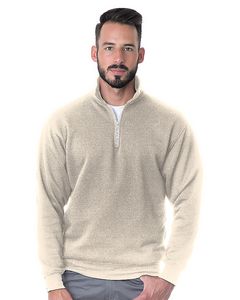 BAYSIDE Unisex USA Made Quarter-Zip Pullover Sweatshirt