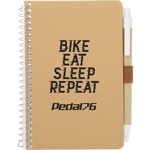 4'' x 6'' FSC® Mix Pocket Spiral Notebook with Pen