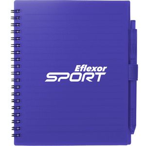 5.5'' x 7'' FSC® Recycled Spiral Notebook w/ RPET Pen