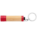 Bamboo LED Flashlight with Keyring