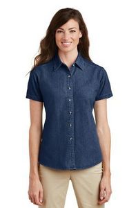 Port & Company® Ladies' Short Sleeve Value Denim Shirt