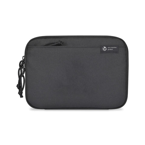 Renew Recycled rPET Slim Tech Organizer - Aware- Black