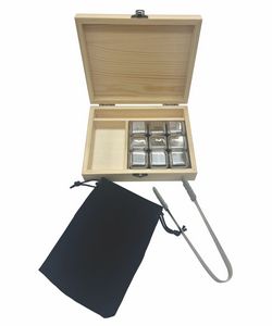 Stainless steel 9 Pack Ice Cube Whiskey Stones Set (3-5 Days)