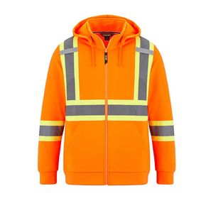 Infinity Adult Hi-Vis Full Zip Hooded Sweatshirt w/Detachable Hood