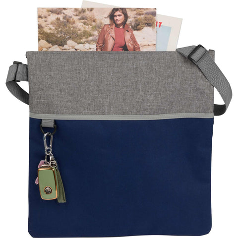 Double Heather rPET Crossbody Tote