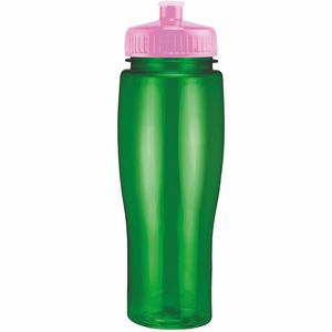 24 Oz. Contour Translucent Bottle w/ Push Pull Lid