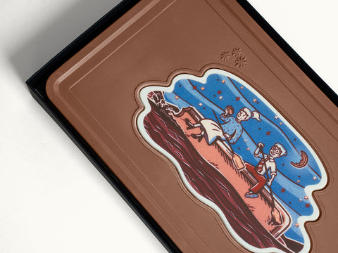 Giant 2lb. Engraved Combo Chocolate Bar with Luxury Custom Packaging