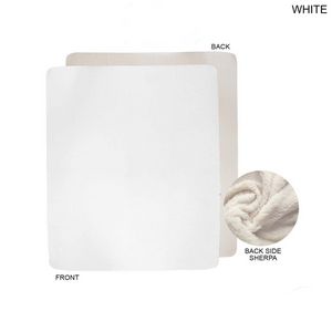 000560 Team Blanket in Plush Sherpa Faux Wool Lined Micro Mink, 50x60, Couch size, Sublimated