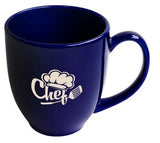 Bistro 16oz cobalt mug - Etched