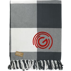 Field & Co.r 100% Organic Cotton Check Throw Blanket
