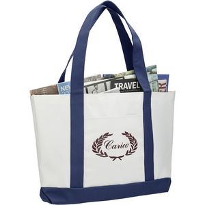 000271 Large Canvas Boat Tote Bag