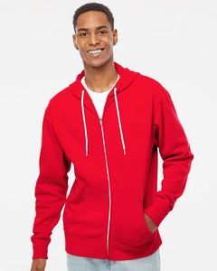 Independent Trading Co. Unisex Lightweight Full-Zip Hooded Sweatshirt